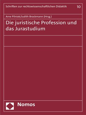 cover image of Die juristische Profession und das Jurastudium